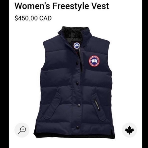 Navy Canada goose freestyle vest - Picture 7 of 11